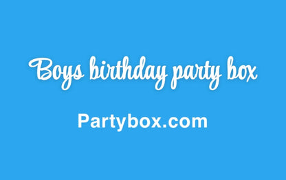 Boys birthday party box