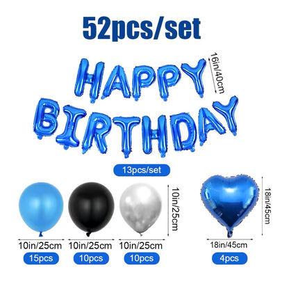 Boys happy birthday balloon kit