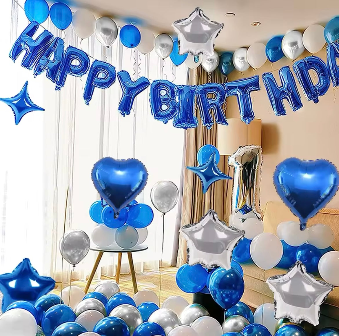 Boys happy birthday balloon kit